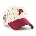 Philadelphia Phillies MLB 47 Brand Men Beige Rawlings Pinstripe Clean Up Adjustable Hat product image 1, provided for visual