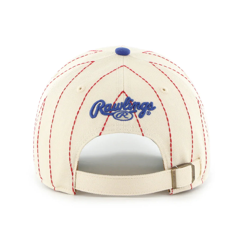 Montreal Expos MLB 47 Brand Men Beige Rawlings Pinstripe Clean Up Adjustable Hat product image 4, provided for visual