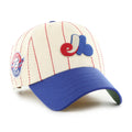 Montreal Expos MLB 47 Brand Men Beige Rawlings Pinstripe Clean Up Adjustable Hat product image 1, provided for visual