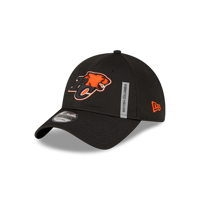 BC Lions CFL New Era Men Black 9Twenty Adjustable Hat product image 1, provided for visual reference and product detail