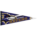 Baltimore Ravens NFL WinCraft 12"x30" Logo Premium Pennant product image 1, provided for visual reference and product detail