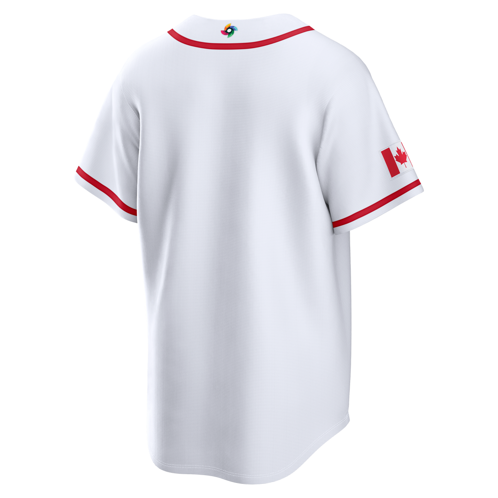 Baseball Canada Nike Men White 2026 World Baseball Classic Home Replica Jersey product image 2, provided for visual