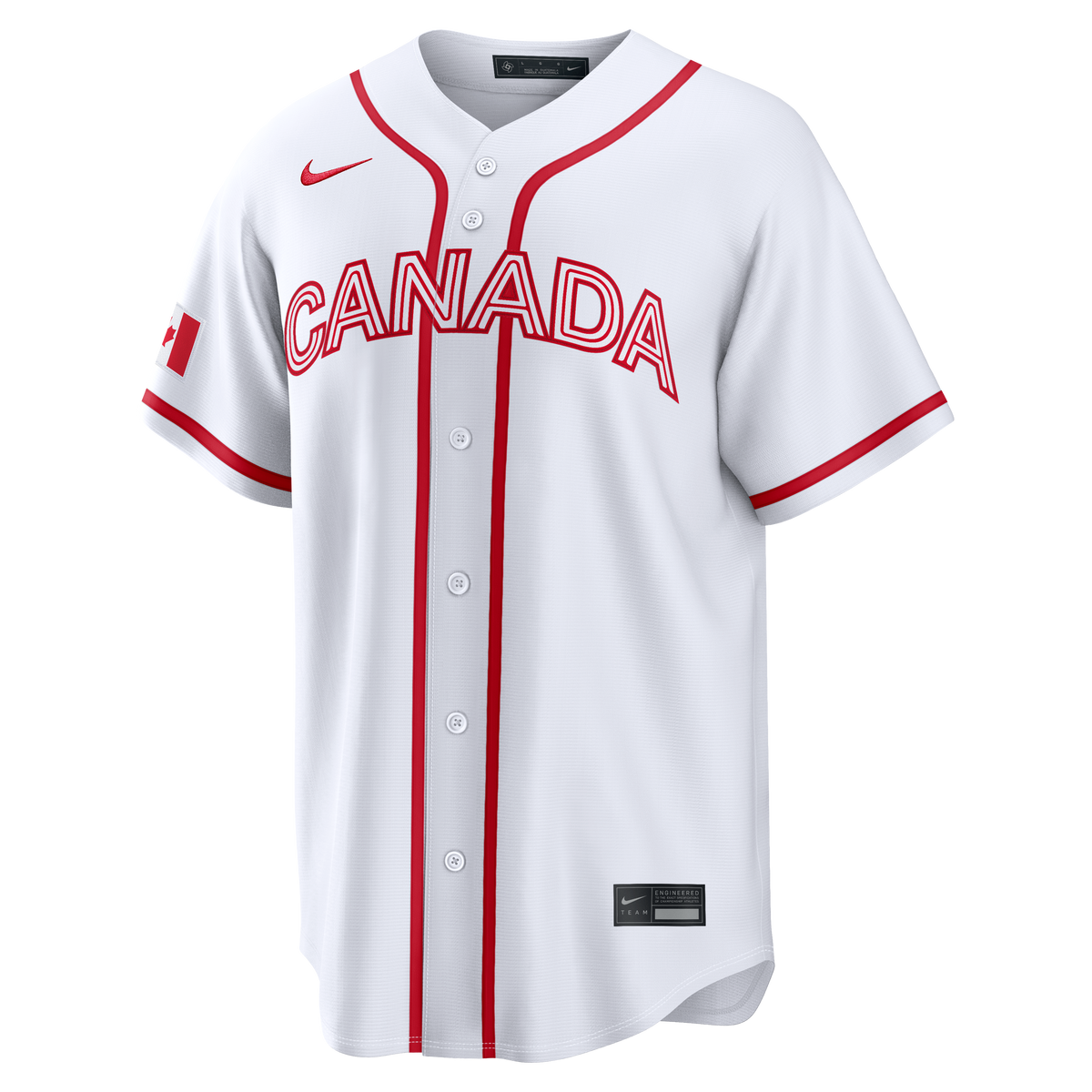 Baseball Canada Nike Men White 2026 World Baseball Classic Home Replica Jersey product image 1, provided for visual