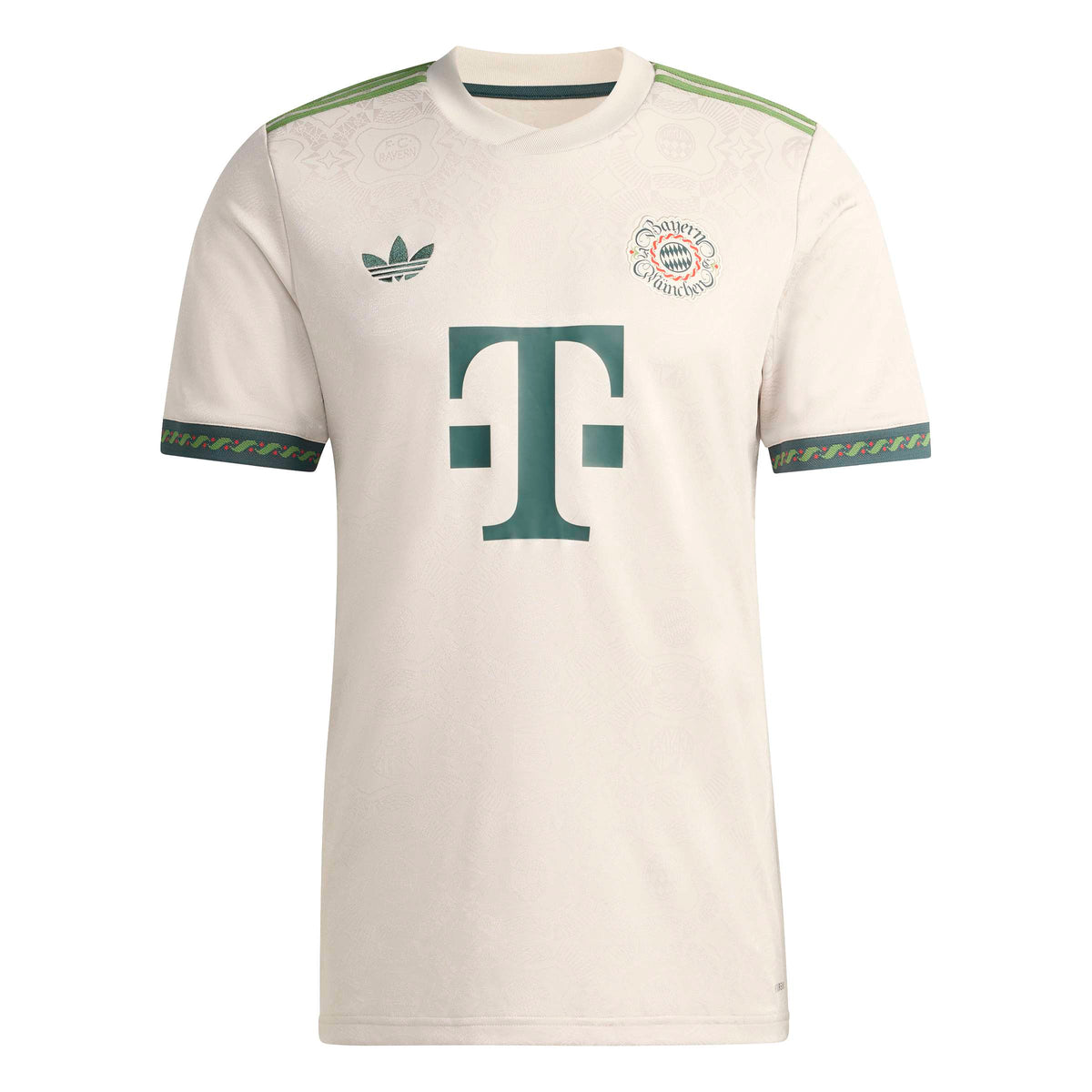 Bayern Munich Bundesliga Adidas Men Beige 2025/26 Wiesn Replica Jersey product image 1, provided for visual reference and