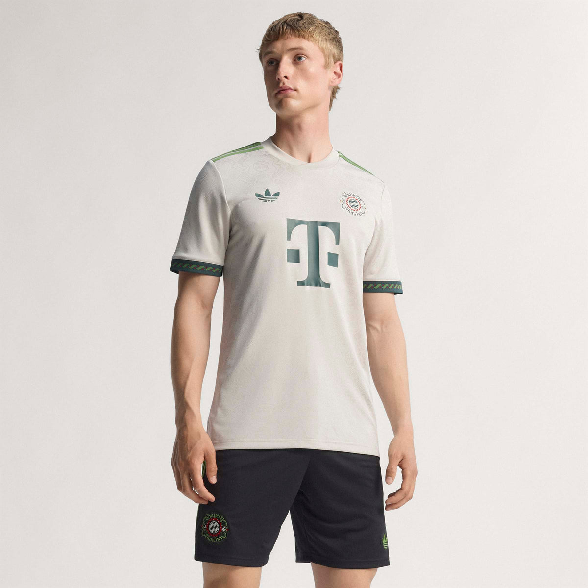 Bayern Munich Bundesliga Adidas Men Beige 2025/26 Wiesn Replica Jersey product image 4, provided for visual reference and