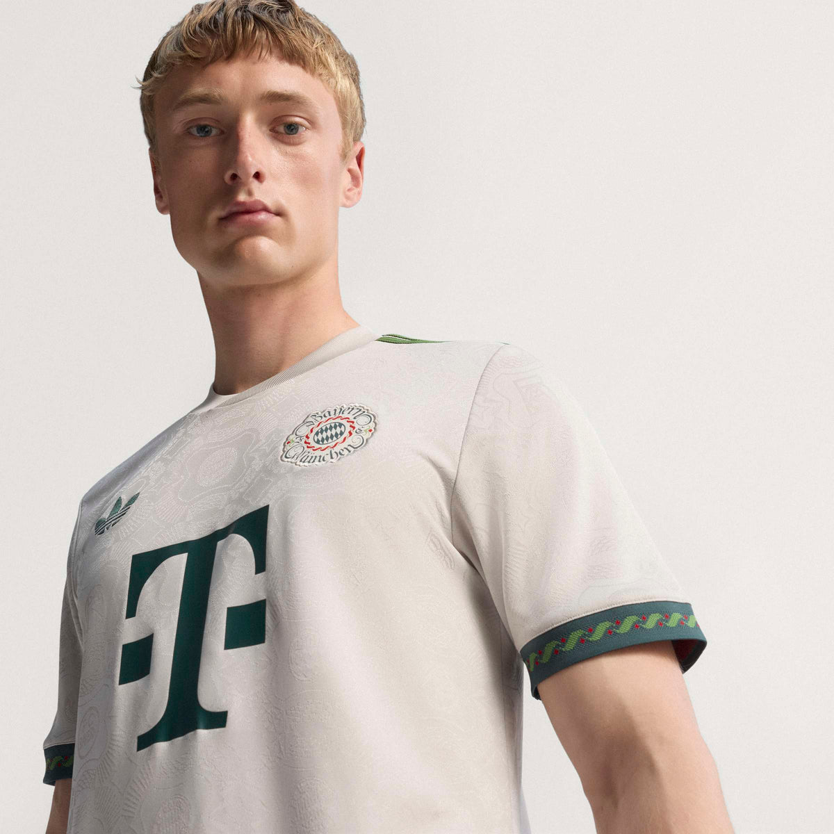 Bayern Munich Bundesliga Adidas Men Beige 2025/26 Wiesn Replica Jersey product image 7, provided for visual reference and