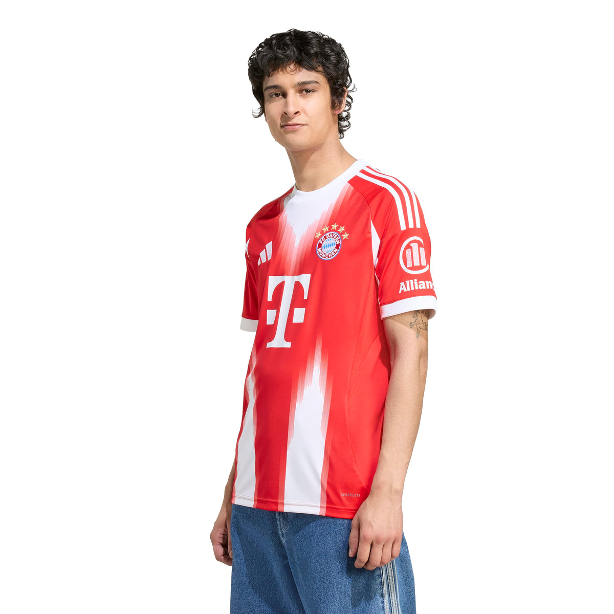 Bayern Munich Bundesliga Adidas Men White/Red 2025/26 Home Replica Jersey product image 3, provided for visual reference and