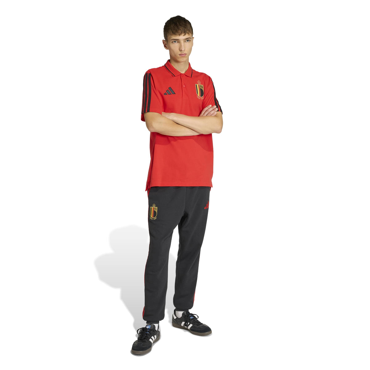 Belgium National Team FIFA Adidas Men Black DNA Pants product image 2, provided for visual reference and product detail
