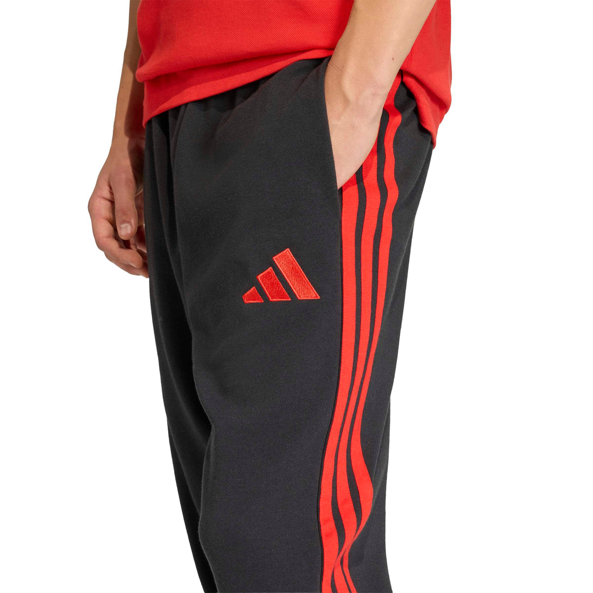 Belgium National Team FIFA Adidas Men Black DNA Pants product image 4, provided for visual reference and product detail