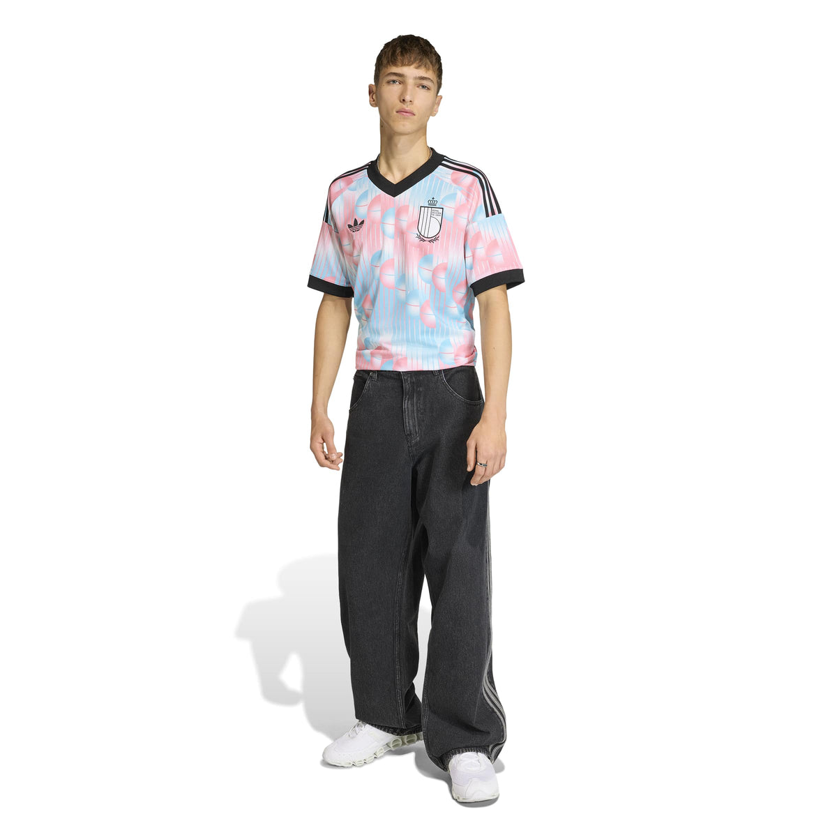 Belgium National Team FIFA Adidas Men Pink/Light Blue 2026 Replica Away Jersey product image 5, provided for visual