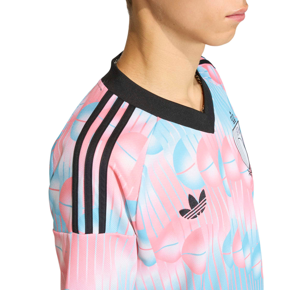Belgium National Team FIFA Adidas Men Pink/Light Blue 2026 Replica Away Jersey product image 6, provided for visual