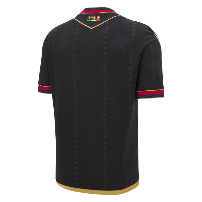 Bologna FC Serie A Macron Men Black 2024/25 Authentic Jersey product image 2, provided for visual reference and product