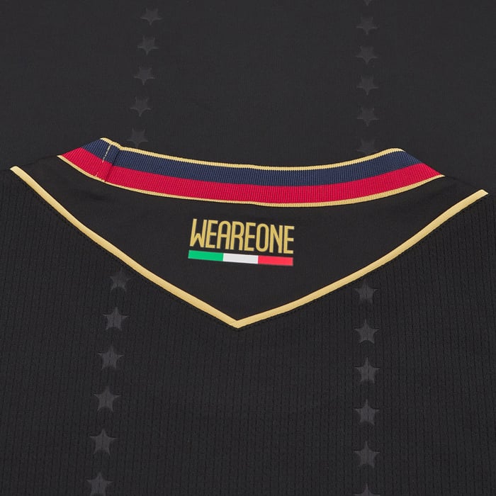 Bologna FC Serie A Macron Men Black 2024/25 Authentic Jersey product image 5, provided for visual reference and product