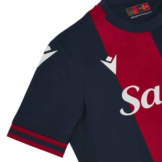 Bologna FC Serie A Macron Men Red 2024/25 Authentic Jersey product image 5, provided for visual reference and product detail