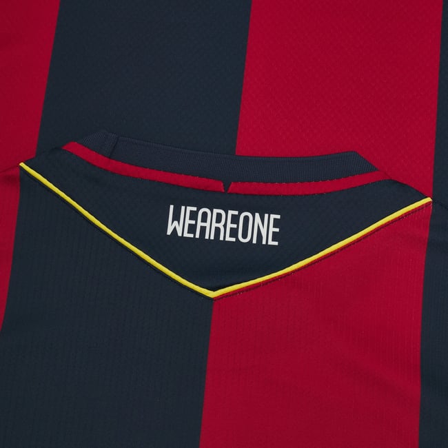 Bologna FC Serie A Macron Men Red 2024/25 Authentic Jersey product image 4, provided for visual reference and product detail