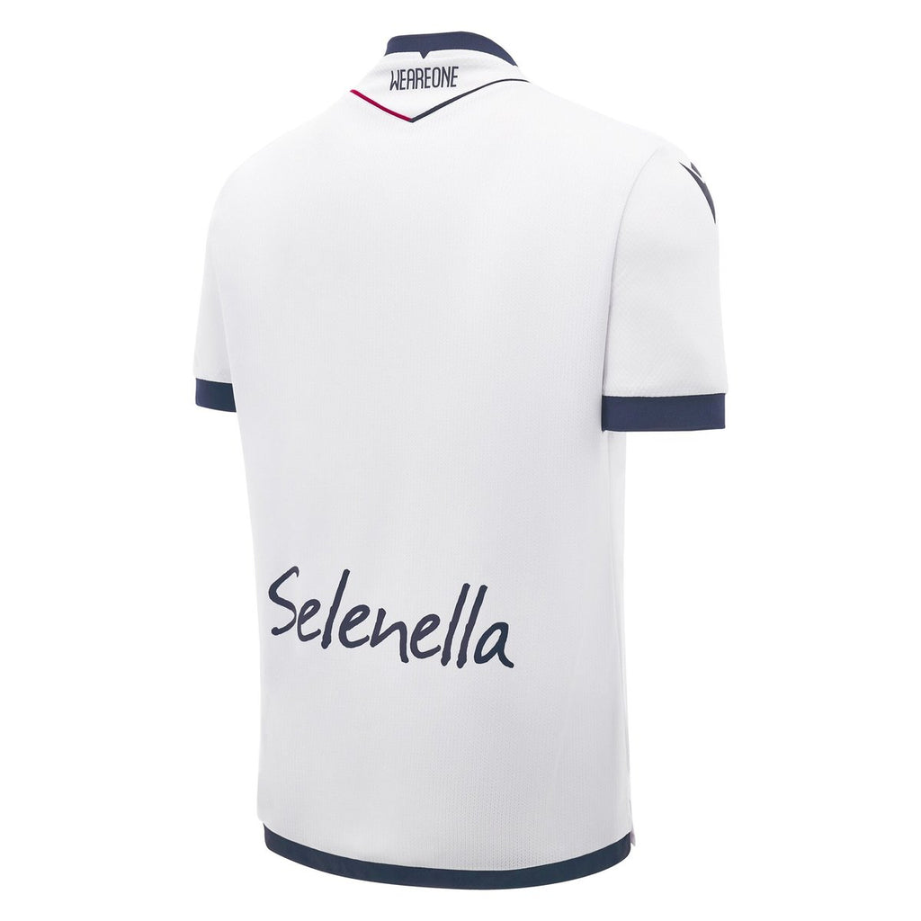Bologna FC Serie A Macron Men White 2024/25 Authentic Jersey product image 2, provided for visual reference and product