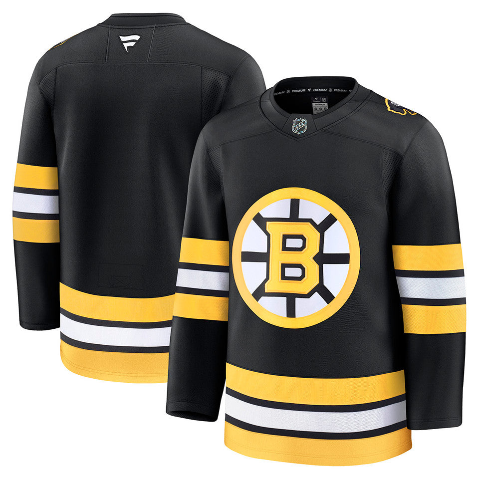 Boston Bruins NHL Fanatics Branded Men Black Centennial Premium Jersey product image 3, provided for visual reference and