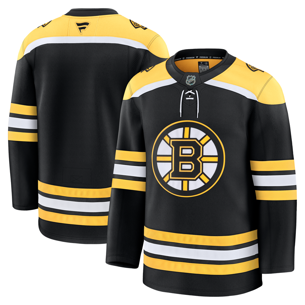 Boston Bruins NHL Fanatics Branded Men Black Premium Jersey product image 3, provided for visual reference and product
