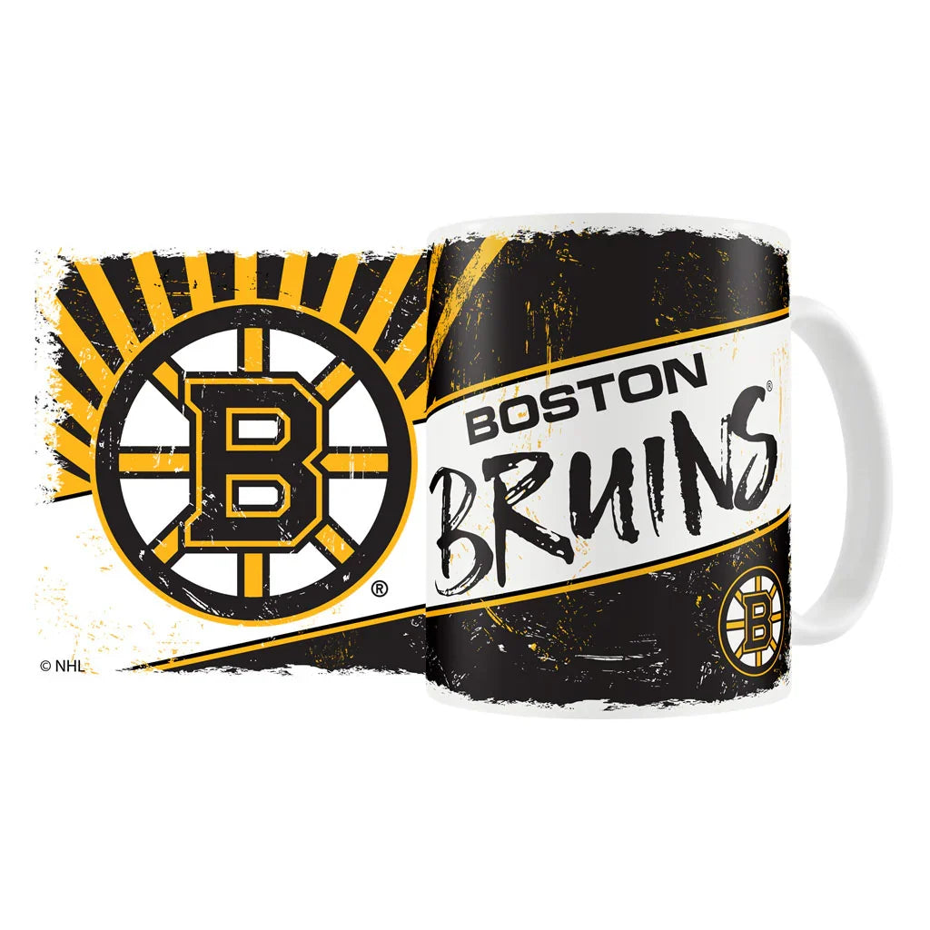 Boston Bruins NHL Mustang 15oz Classic Design Sublimated Mug product image 1, provided for visual reference and product