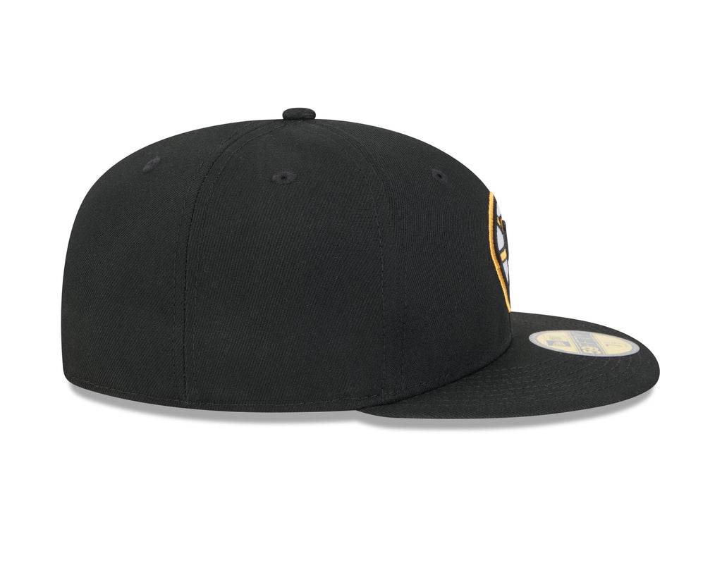 Boston Bruins NHL New Era Men Black 59Fifty Core Fitted Hat product image 6, provided for visual reference and product