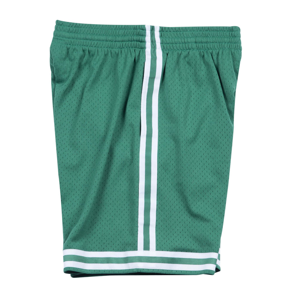 Boston Celtics NBA Mitchell & Ness Men Green 1985-86 Hardwood Classics Swingman Shorts product image 2, provided for visual