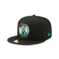Boston Celtics NBA New Era Men Black 59Fifty Alternate Fitted Hat product image 1, provided for visual reference and product