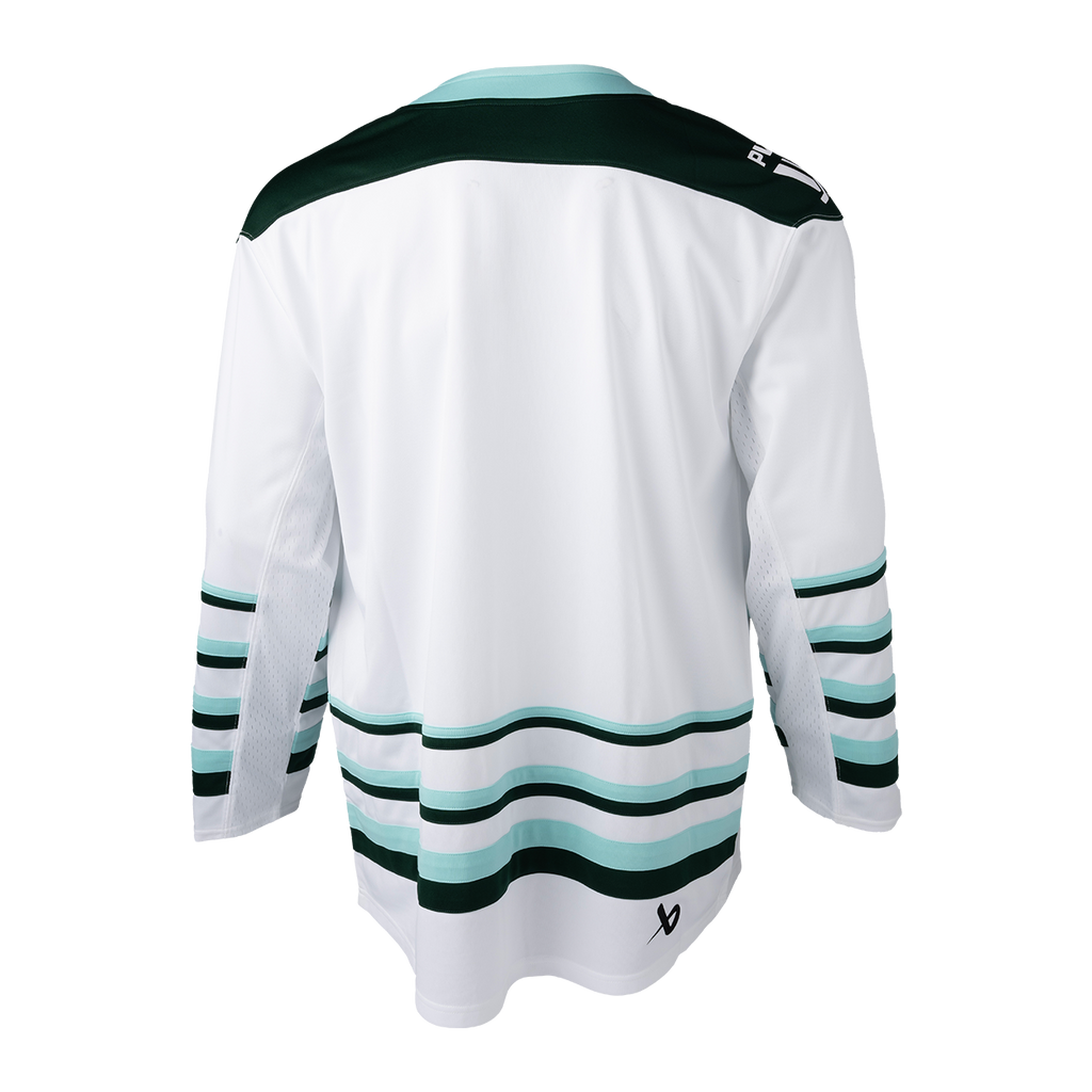 Boston Fleet PWHL Bauer Unisex White 2025 Replica Away Jersey product image 2, provided for visual reference and product