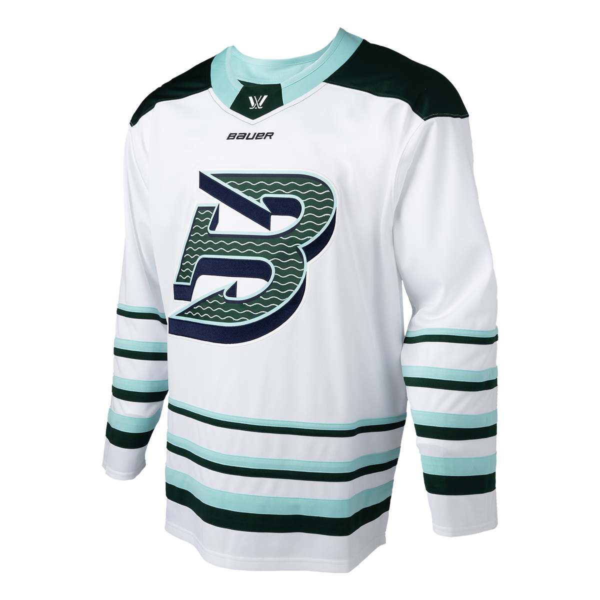 Boston Fleet PWHL Bauer Unisex White 2025 Replica Away Jersey product image 3, provided for visual reference and product