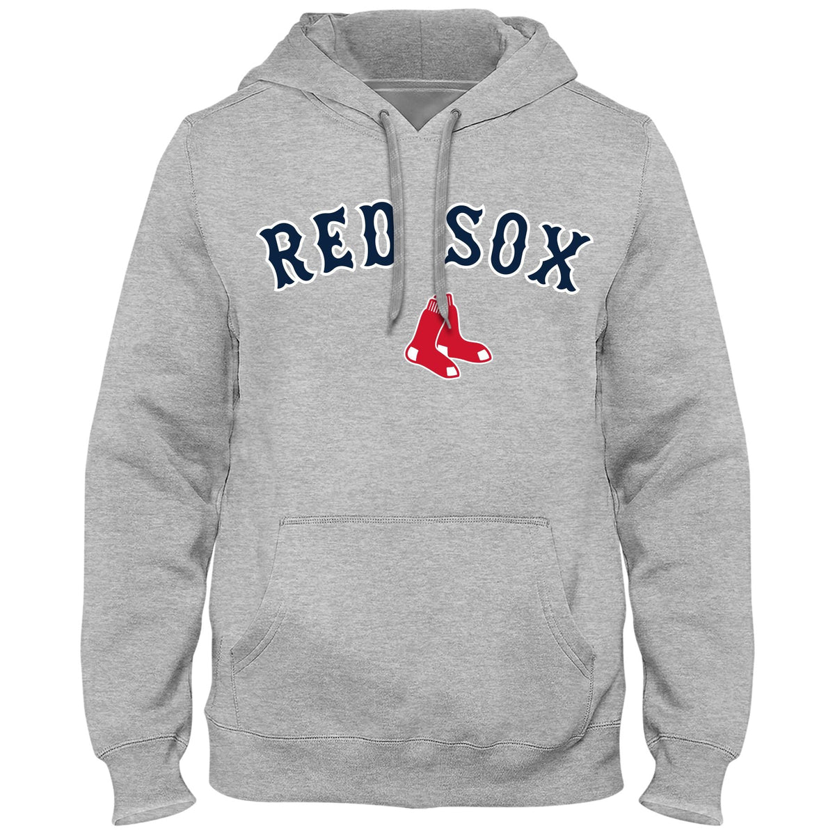Boston Red Sox MLB Bulletin Men Athletic Grey Express Twill Home Field Hoodie product image 1, provided for visual reference