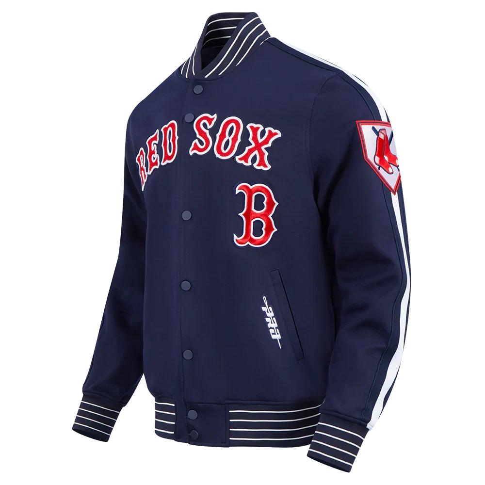 Boston Red Sox MLB Pro Standard Men Navy Cooperstown Game Day Double Knit Jacket product image 3, provided for visual