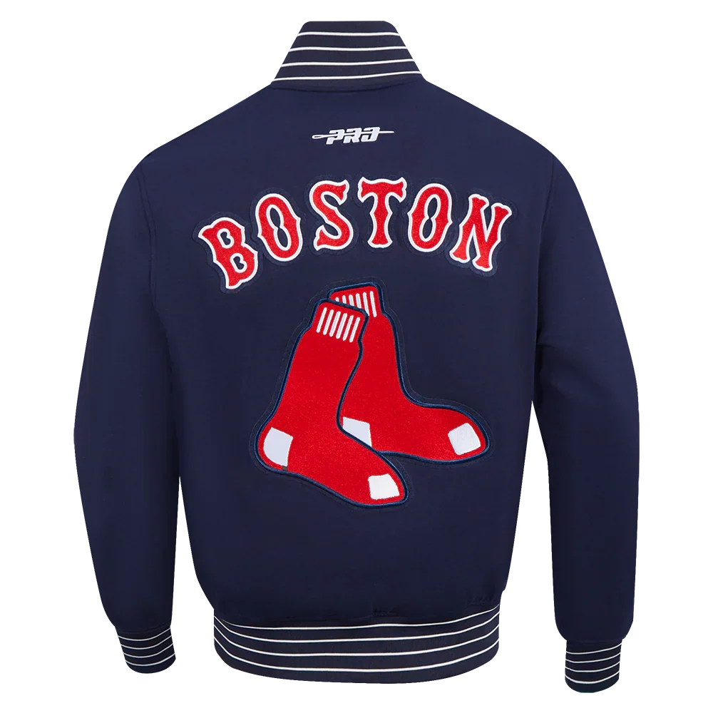 Boston Red Sox MLB Pro Standard Men Navy Cooperstown Game Day Double Knit Jacket product image 2, provided for visual