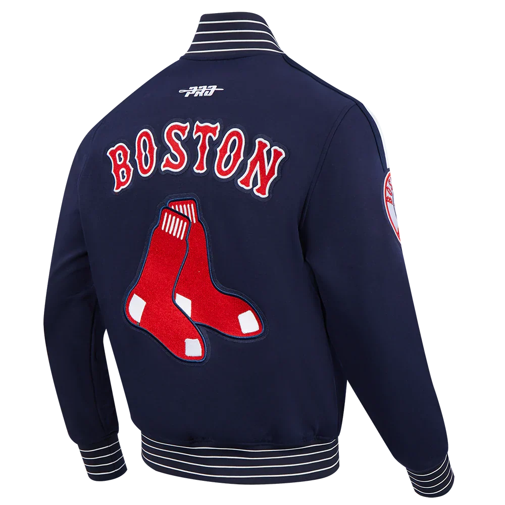 Boston Red Sox MLB Pro Standard Men Navy Cooperstown Game Day Double Knit Jacket product image 4, provided for visual