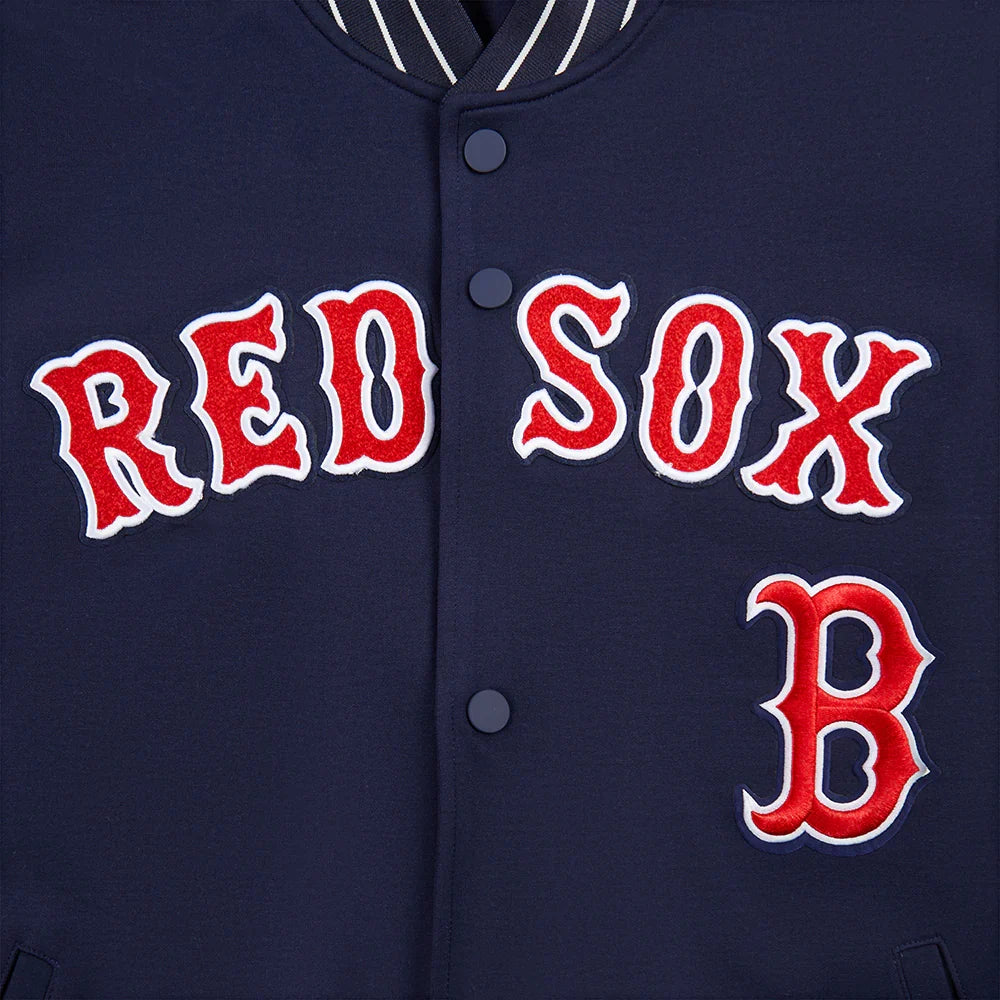 Boston Red Sox MLB Pro Standard Men Navy Cooperstown Game Day Double Knit Jacket product image 5, provided for visual