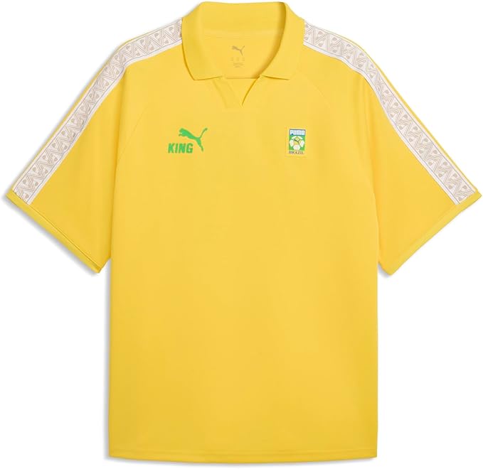 Brazil Puma Men Yellow King Fanpack Jersey product image 1, provided for visual reference and product detail review