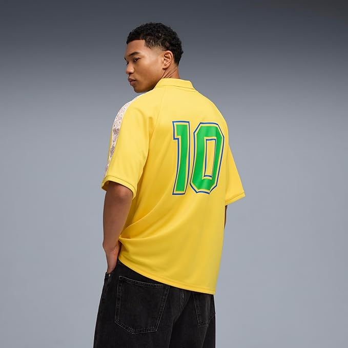 Brazil Puma Men Yellow King Fanpack Jersey product image 7, provided for visual reference and product detail review