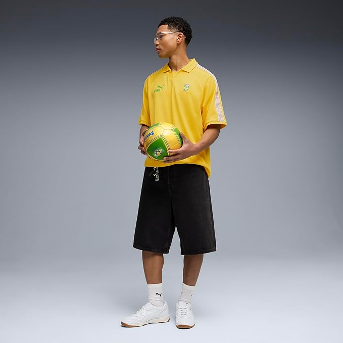 Brazil Puma Men Yellow King Fanpack Jersey product image 5, provided for visual reference and product detail review