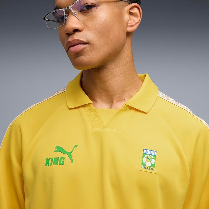 Brazil Puma Men Yellow King Fanpack Jersey product image 6, provided for visual reference and product detail review