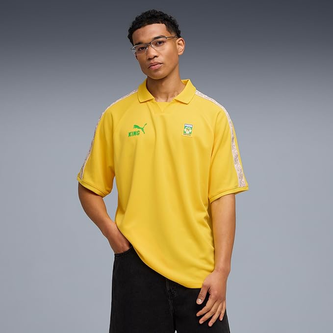 Brazil Puma Men Yellow King Fanpack Jersey product image 3, provided for visual reference and product detail review