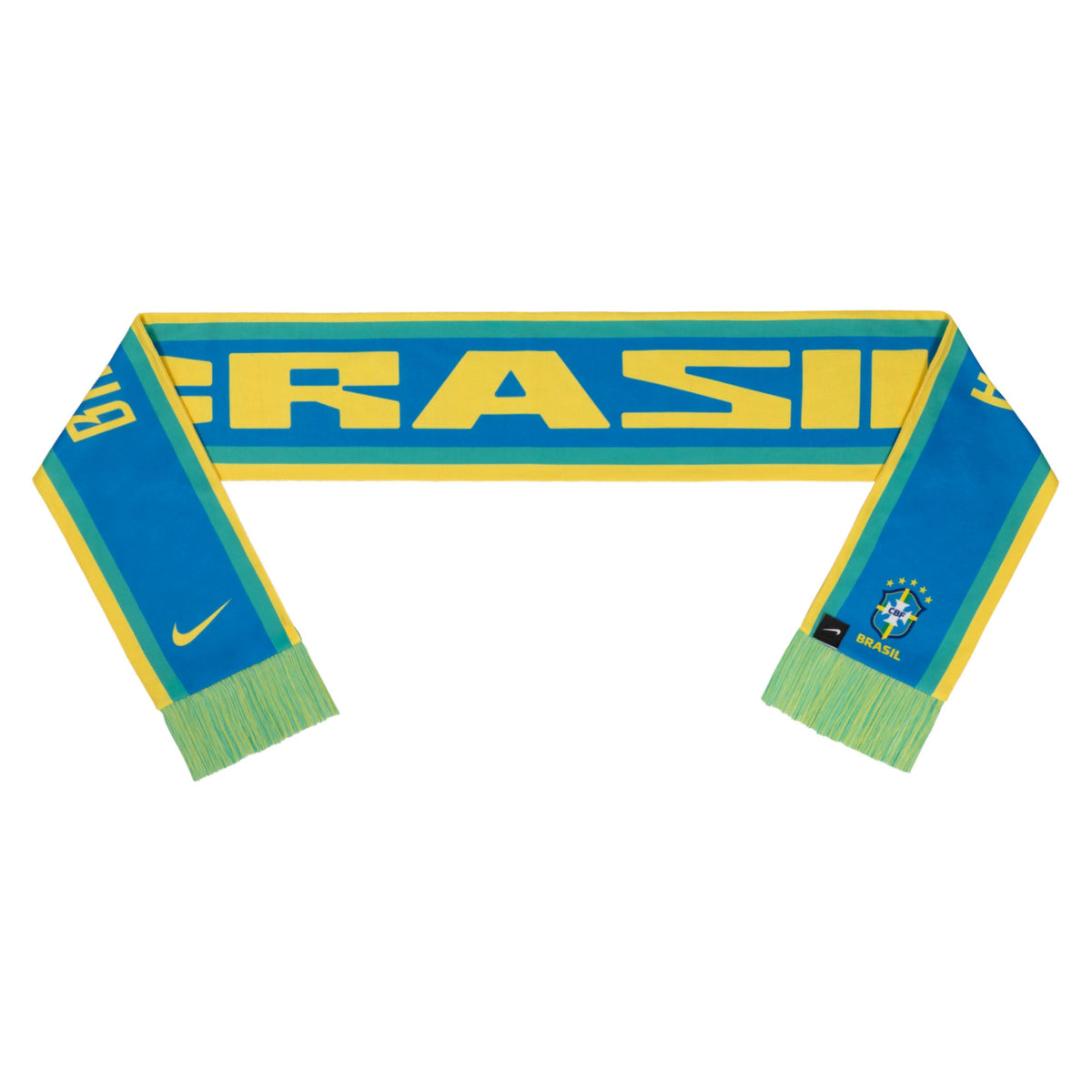 Brazil National Team FIFA Nike Light Blue/Yellow Local Verbiage 2.0 Scarf product image 1, provided for visual reference and