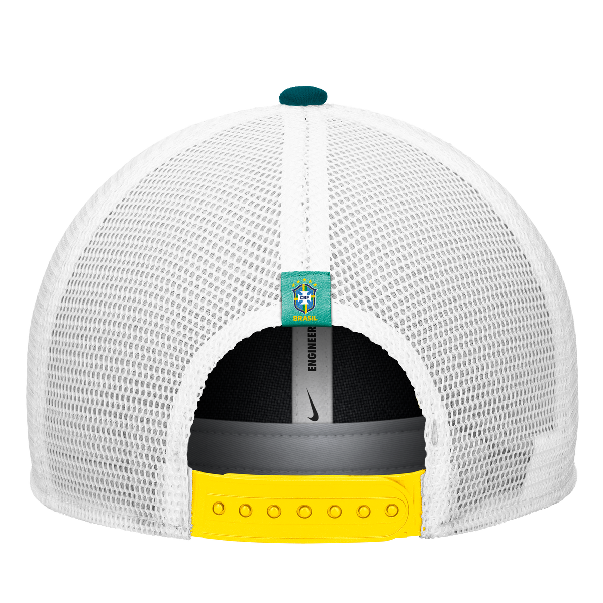 Brazil National Team FIFA Nike Men Green Rise Rope Trucker Adjustable Hat product image 2, provided for visual reference and