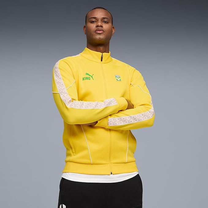 Brazil Puma Men Yellow King Fanpack Anthem Jacket product image 5, provided for visual reference and product detail review