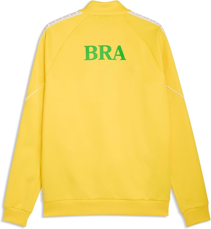 Brazil Puma Men Yellow King Fanpack Anthem Jacket product image 2, provided for visual reference and product detail review
