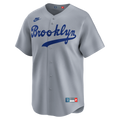 Brooklyn Dodgers MLB Nike Men Cloud Grey Cooperstown Replica Jersey product image 1, provided for visual reference and