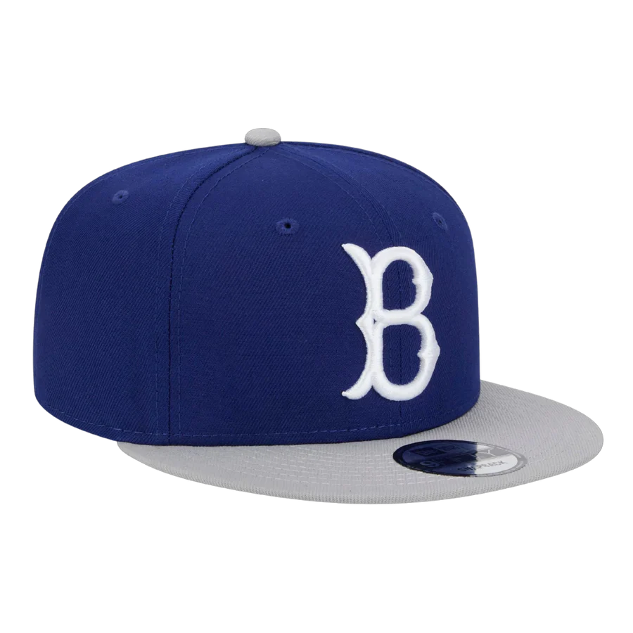 Brooklyn Dodgers MLB New Era Men Grey/Royal Blue 9Fifty Evergreen Snapback product image 3, provided for visual reference