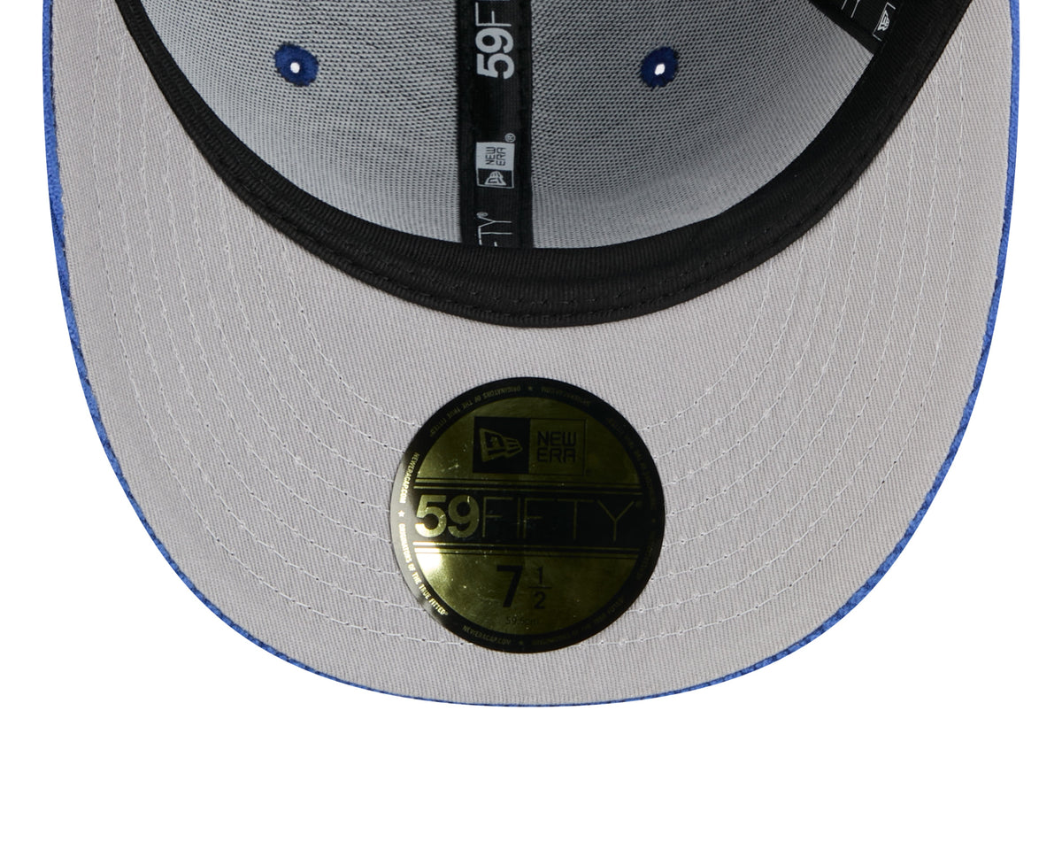 Buffalo Bills NFL New Era Men Royal Blue 59Fifty Chenille Pop Fitted Hat product image 7, provided for visual reference and