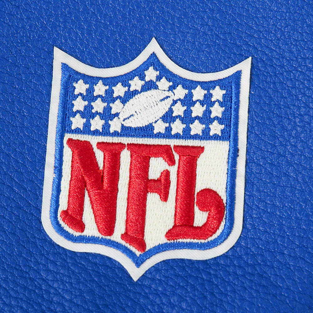 Buffalo Bills NFL Pro Standard Men Eggshell/Royal Blue Modern Originals Rib Wool Varsity Jacket product image 7, provided