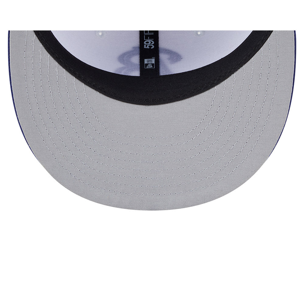 Buffalo Bisons MiLB New Era Men White/Navy 59Fifty Authentic Collection Fitted Hat product image 7, provided for visual