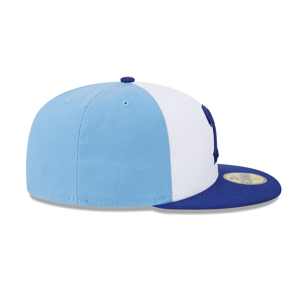 Buffalo Bisons MiLB New Era Men White/Navy 59Fifty Authentic Collection Fitted Hat product image 6, provided for visual