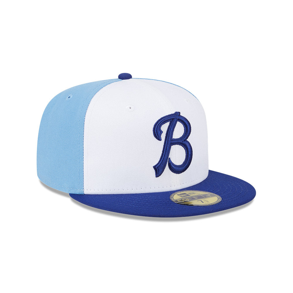 Buffalo Bisons MiLB New Era Men White/Navy 59Fifty Authentic Collection Fitted Hat product image 4, provided for visual