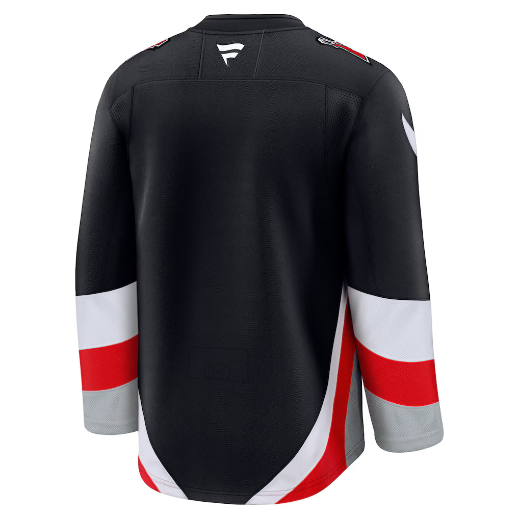 Buffalo Sabres NHL Fanatics Branded Men Black Alternate Premium Jersey product image 2, provided for visual reference and